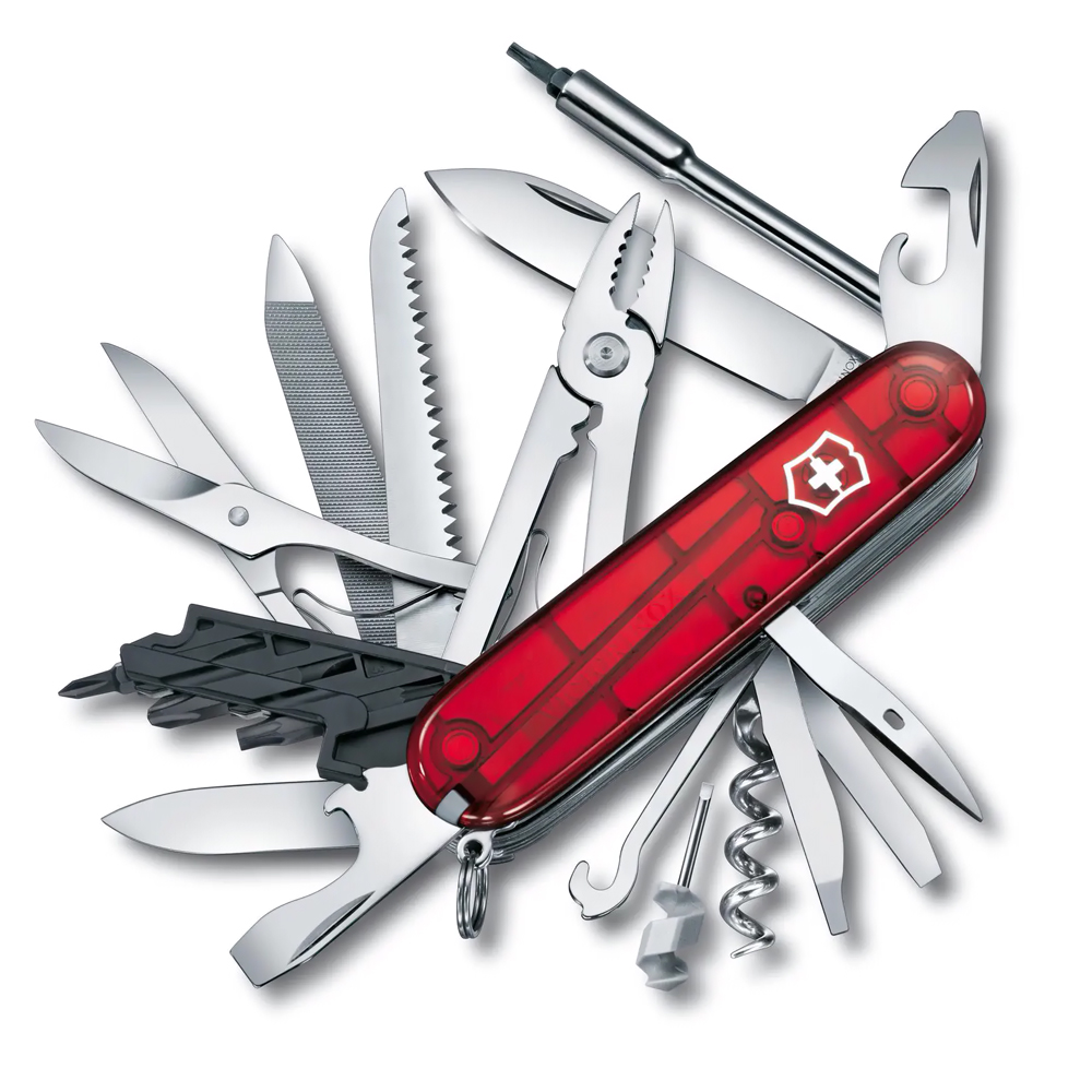 CYBER TOOL ROJA TRANSPARENTE, 39 USOS